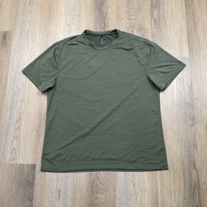 Ten Thousand Shirt Mens Large Green Mesh Short Sleeve Athletic Training Tee